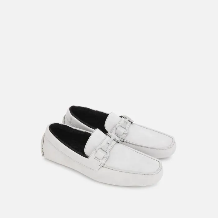 Kenneth Cole Dawson Bit Driver Cozy Grey Men Loafers
