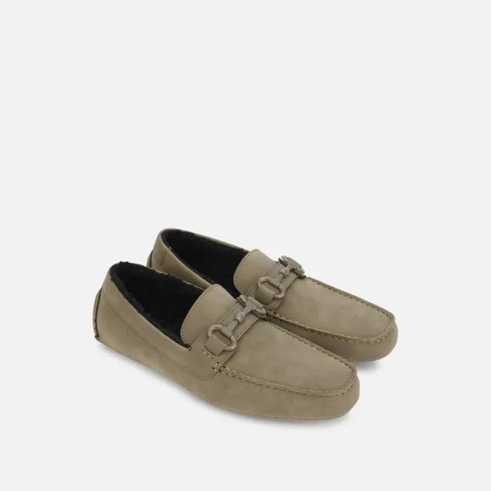 Kenneth Cole Dawson Bit Driver Cozy Olive Men Loafers