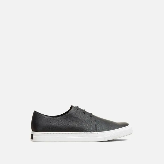 Kenneth Cole Double Shuffle Pebbled Leather Sneaker Select Men Sneakers