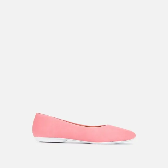 Kenneth Cole Eugene Travel Ballet Flat Bright Pink Women Flats