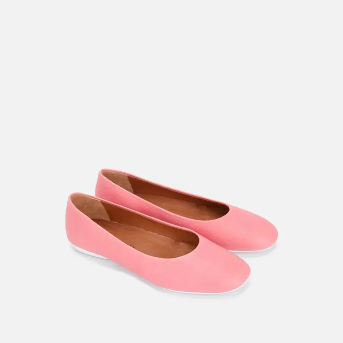 Kenneth Cole Eugene Travel Ballet Flat Bright Pink Women Flats