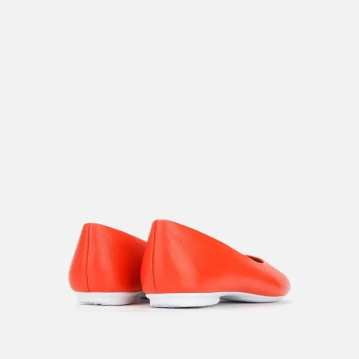 Kenneth Cole Eugene Travel Ballet Flat Orange Women Flats