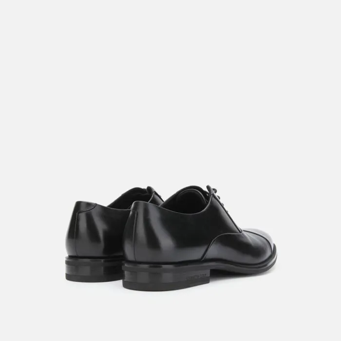 Kenneth Cole Futurepod Cap Toe Leather Oxford With Rebound System Ip Black Men Oxfords