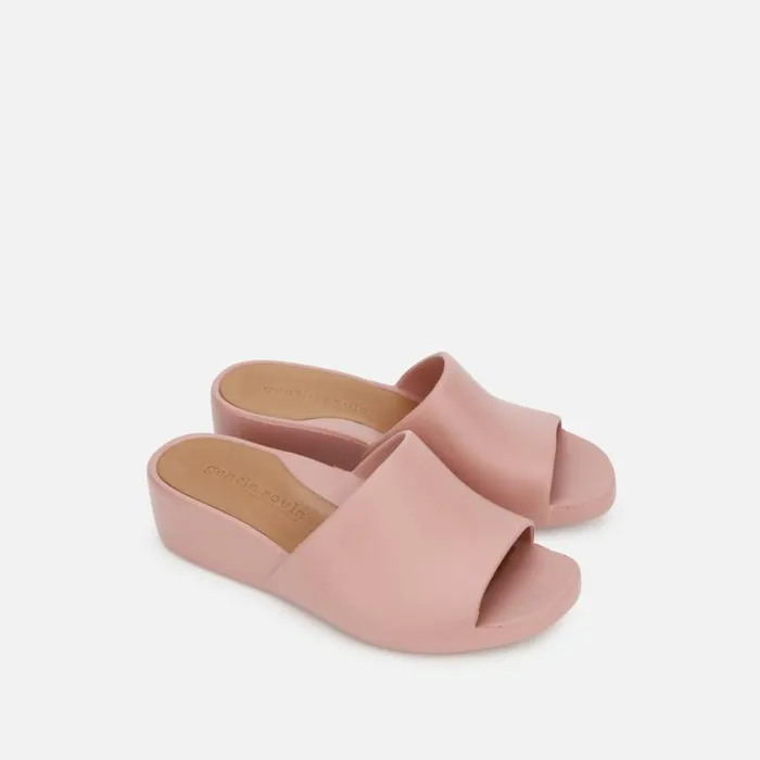 Kenneth Cole Gisele Wedge Slide Sandal Pink Clay Women Gentle Souls
