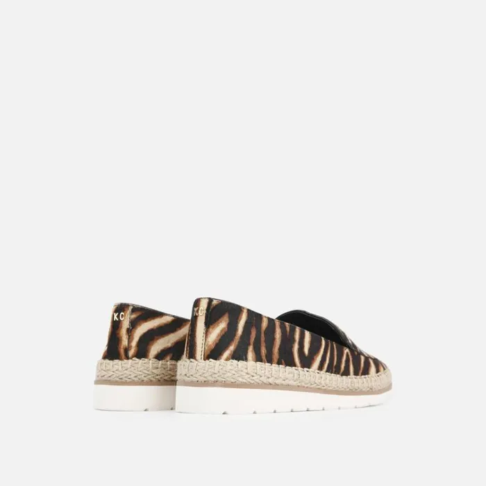 Kenneth Cole Jaxx Espadrille Loafer Graphic Zebra Women Flats