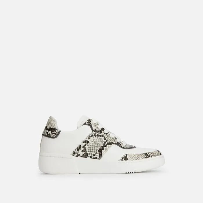 Kenneth Cole Kam Court Sneaker Blackwhite Snake Combo Women Sneakers