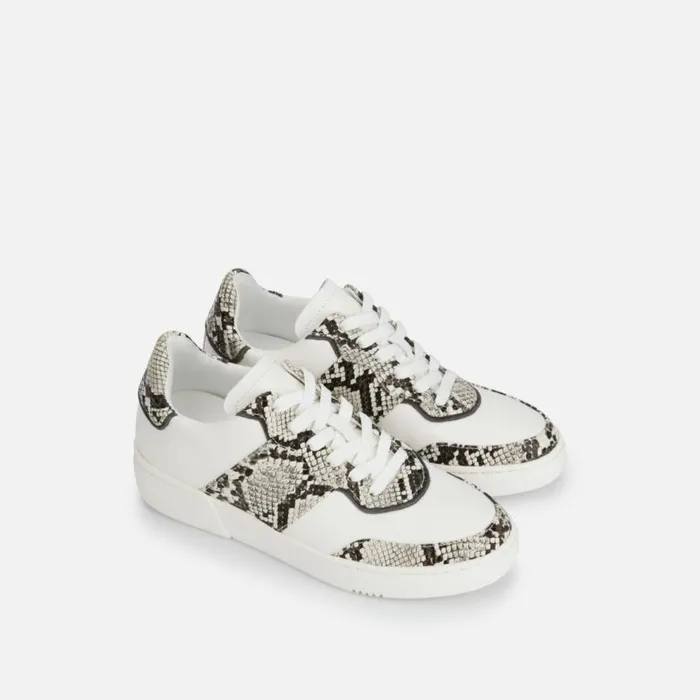 Kenneth Cole Kam Court Sneaker Blackwhite Snake Combo Women Sneakers