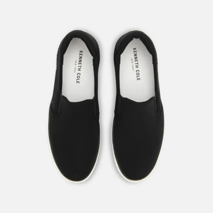 Kenneth Cole Kam Stripe Slip On Witt Black Women Sneakers Kenneth Cole Kam Stripe Slip On Witt Black Women Sneakers