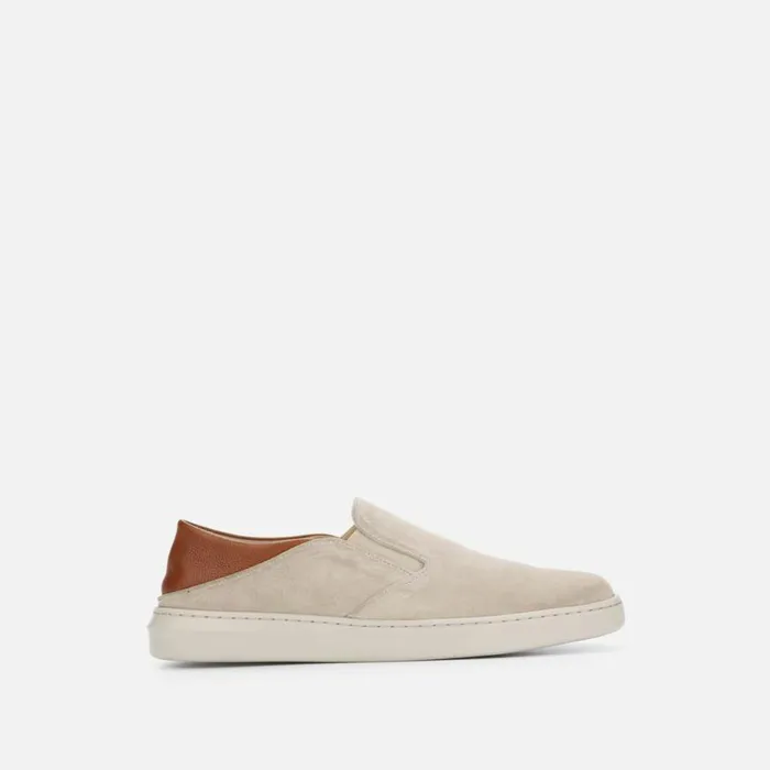 Kenneth Cole Liam Suede SlipOn Sneaker Taupe Men Sneakers