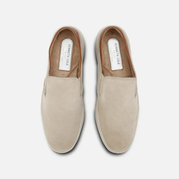 Kenneth Cole Liam Suede SlipOn Sneaker Taupe Men Sneakers