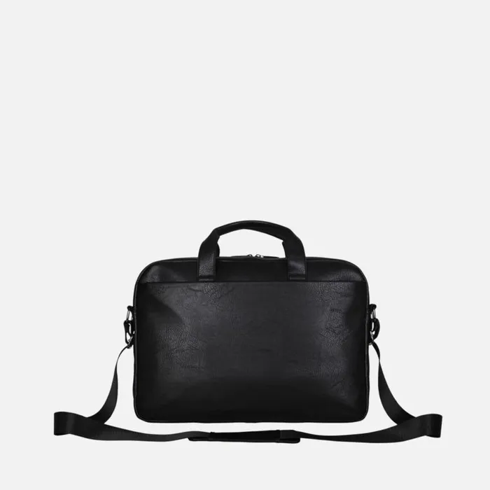 Kenneth Cole Modern Dilemma Pebbled Faux Leather 156034 Laptop and Tablet Business Case Bag Black Men Bags