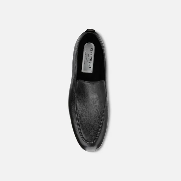 Kenneth Cole Nolan Leather Loafer With Rebound System Ip Black Men Loafers