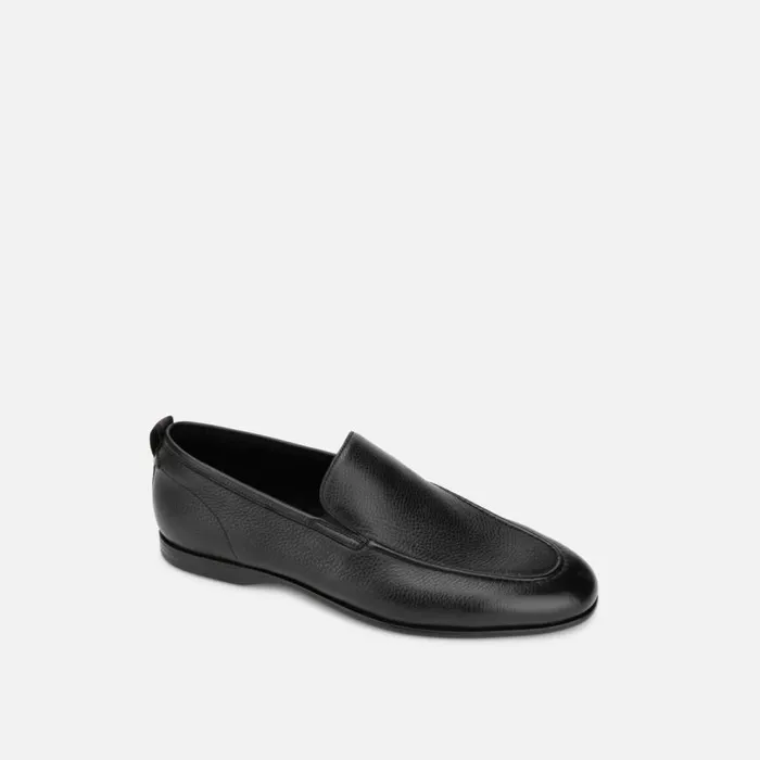 Kenneth Cole Nolan Leather Loafer With Rebound System Ip Black Men Loafers