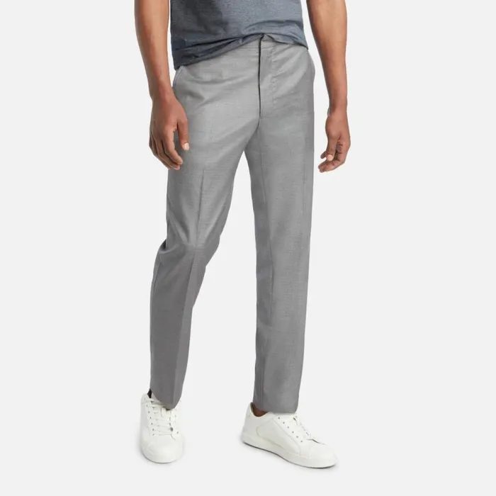 Kenneth Cole ReadyFlex ModernFit Straight Leg Suit Pant Grey Men Suiting