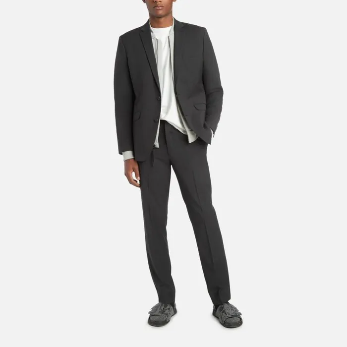 Kenneth Cole ReadyFlex ModernFit Suit Jacket Grey Check Men Suiting