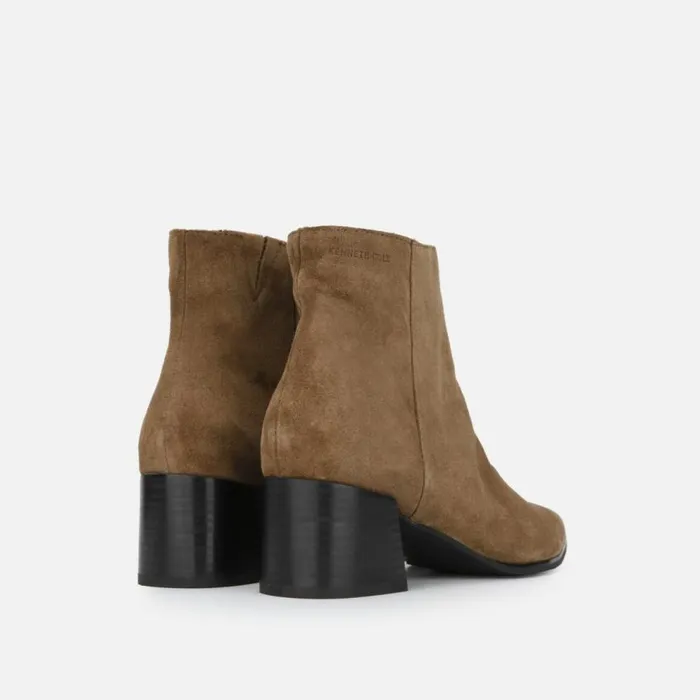 Kenneth Cole Roanne Suede Ankle Bootie Taupe Women Boots Booties Kenneth Cole Roanne Suede Ankle Bootie Taupe Women Boots Booties