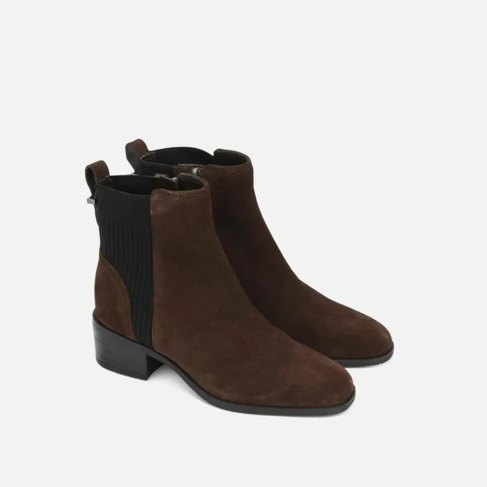 Kenneth Cole Salt Stretch Bootie Chocolate Women Boots Booties