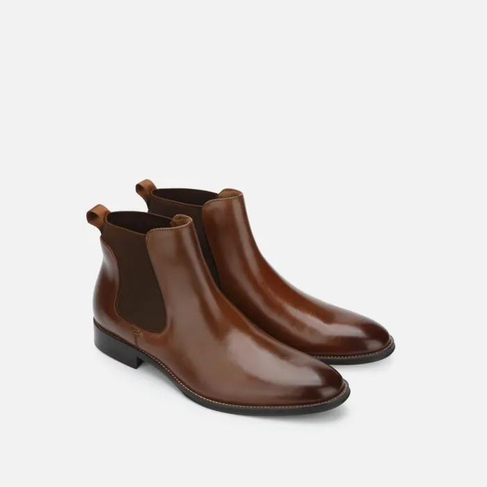 Kenneth Cole Tully Chelsea Boot Cognac Men Boots