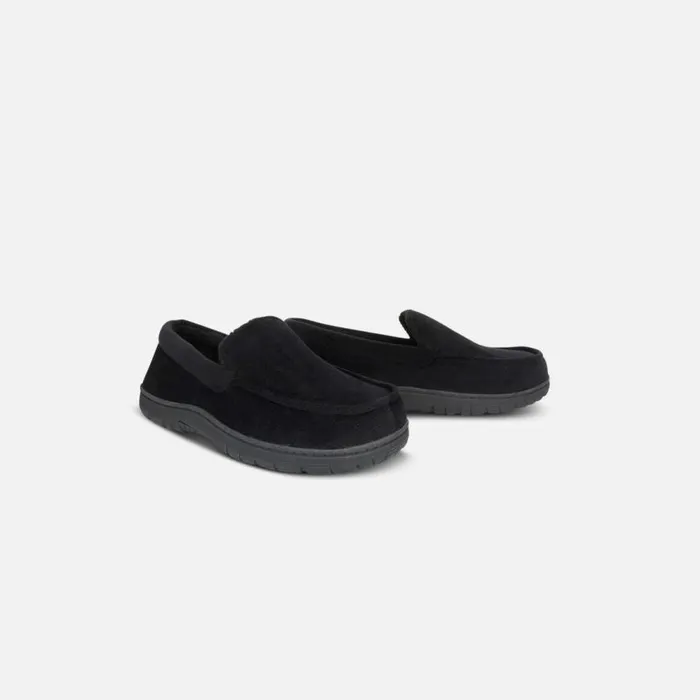 Kenneth Cole Venetian Slipper House Shoe Black Men Loafers