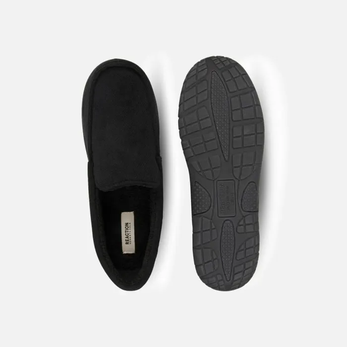 Kenneth Cole Venetian Slipper House Shoe Black Men Loafers
