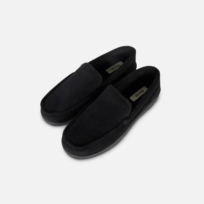 Kenneth Cole Venetian Slipper House Shoe Black Men Loafers
