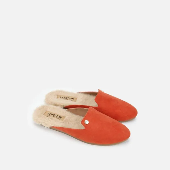 Kenneth Cole Viv FurLined Slide Slipper Paprika Women Flats