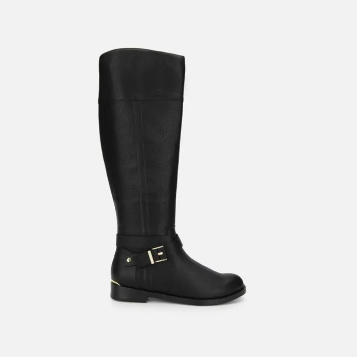Kenneth Cole Wind Tall Riding Boot Black Women Boots Booties