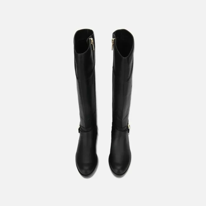 Kenneth Cole Wind Tall Riding Boot Black Women Boots Booties