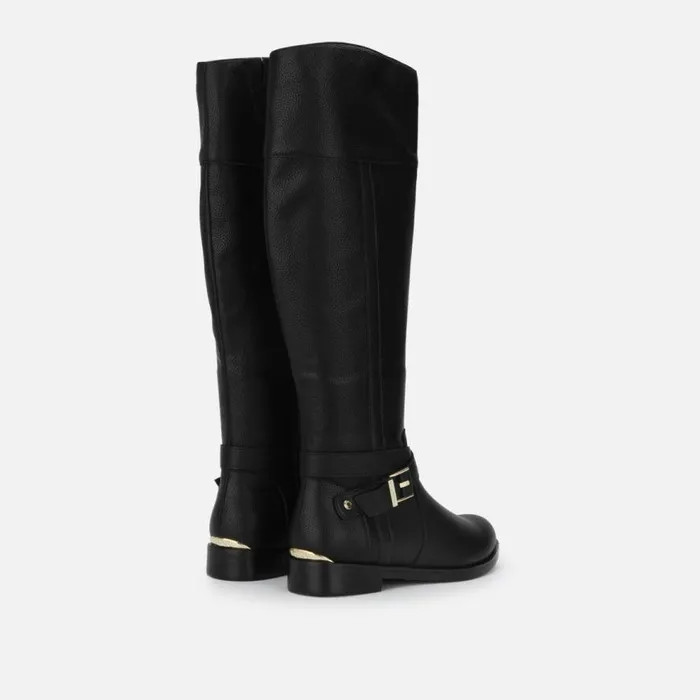 Kenneth Cole Wind Tall Riding Boot Black Women Boots Booties