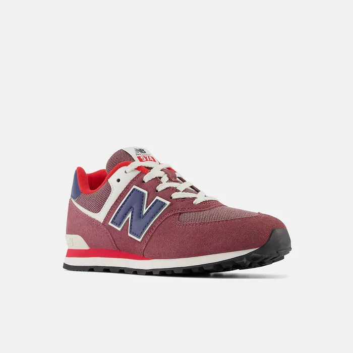 Kids 574 Washed Burgundy with NB Navy Size 35 8211 7 New Balance Kids 574 Washed Burgundy with NB Navy Size 35 8211 7 New Balance