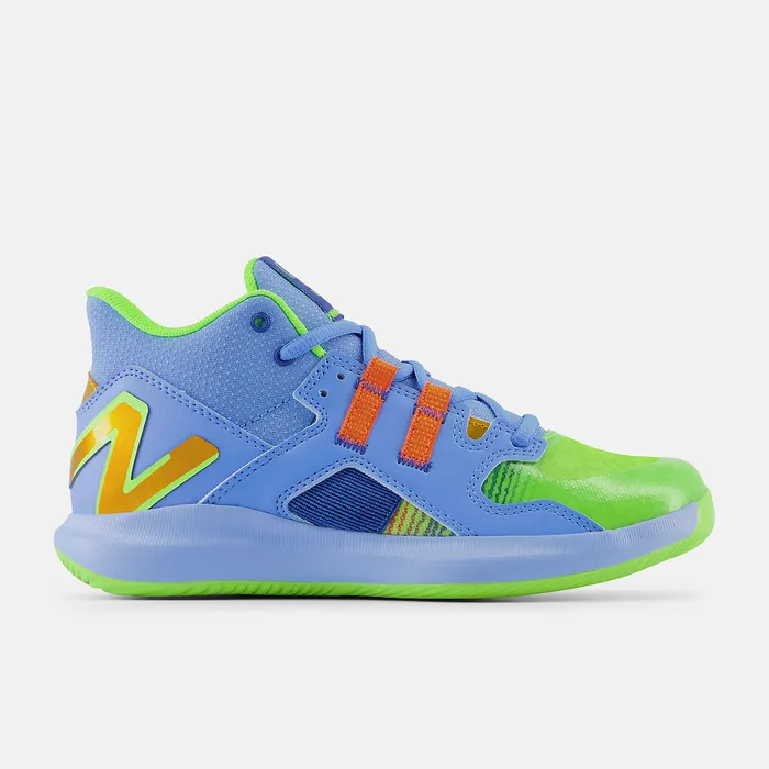 Kids Kid8217s Coco CG1 Blue with Green and Orange Rust Cleats New Balance