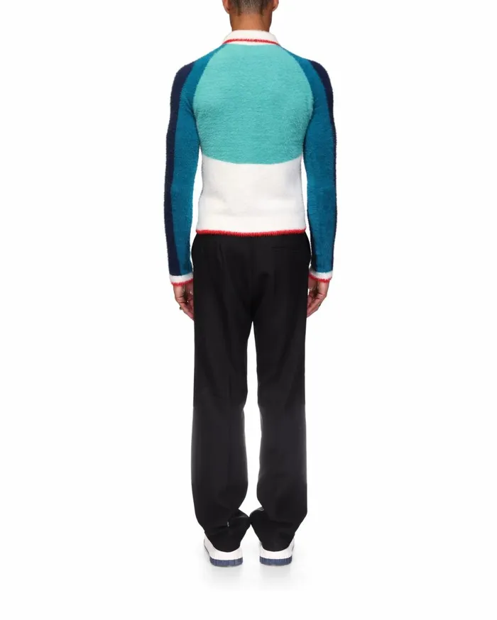 Knitwear Men Casablanca Paris Casa Sport Fluffy Polo Shirt Knitwear Men Casablanca Paris Casa Sport Fluffy Polo Shirt
