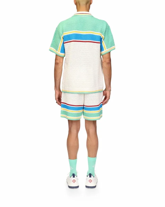 Knitwear Men Casablanca Paris Crochet Tennis Shirt