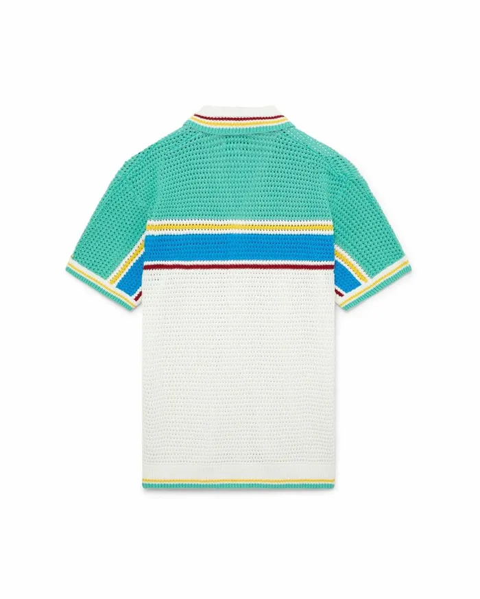 Knitwear Men Casablanca Paris Crochet Tennis Shirt