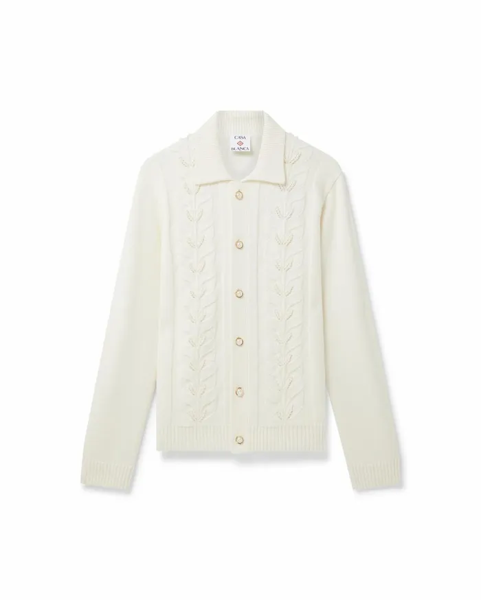Knitwear Men Casablanca Paris Laurel Knit Cardigan