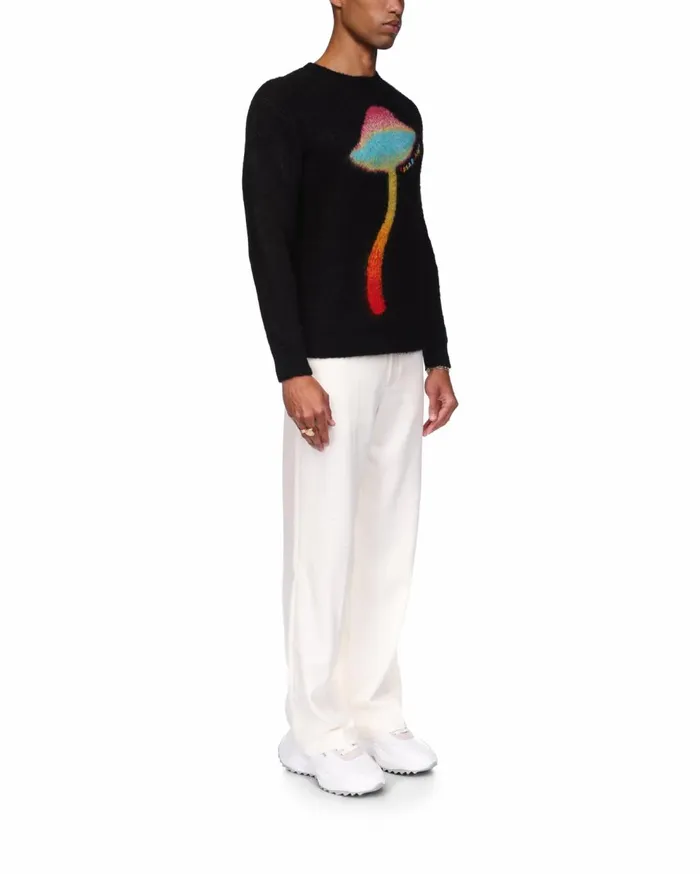 Knitwear Men Casablanca Paris Rainbow Mushroom Mohair Jumper