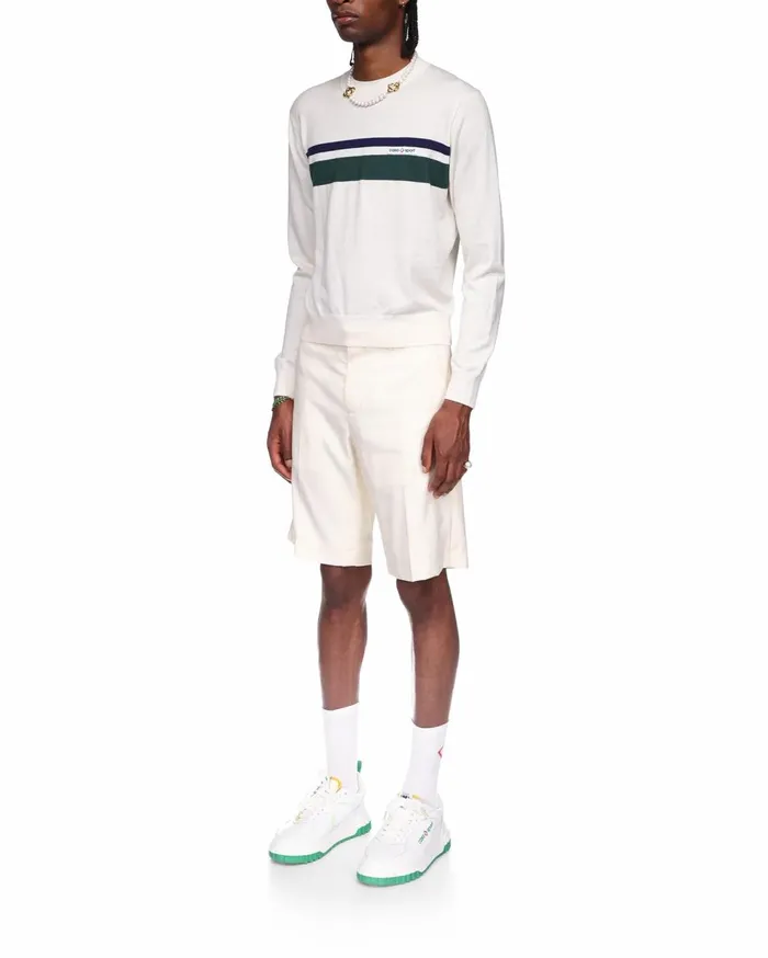 Knitwear Men Casablanca Paris Striped Crew Neck Jumper Knitwear Men Casablanca Paris Striped Crew Neck Jumper