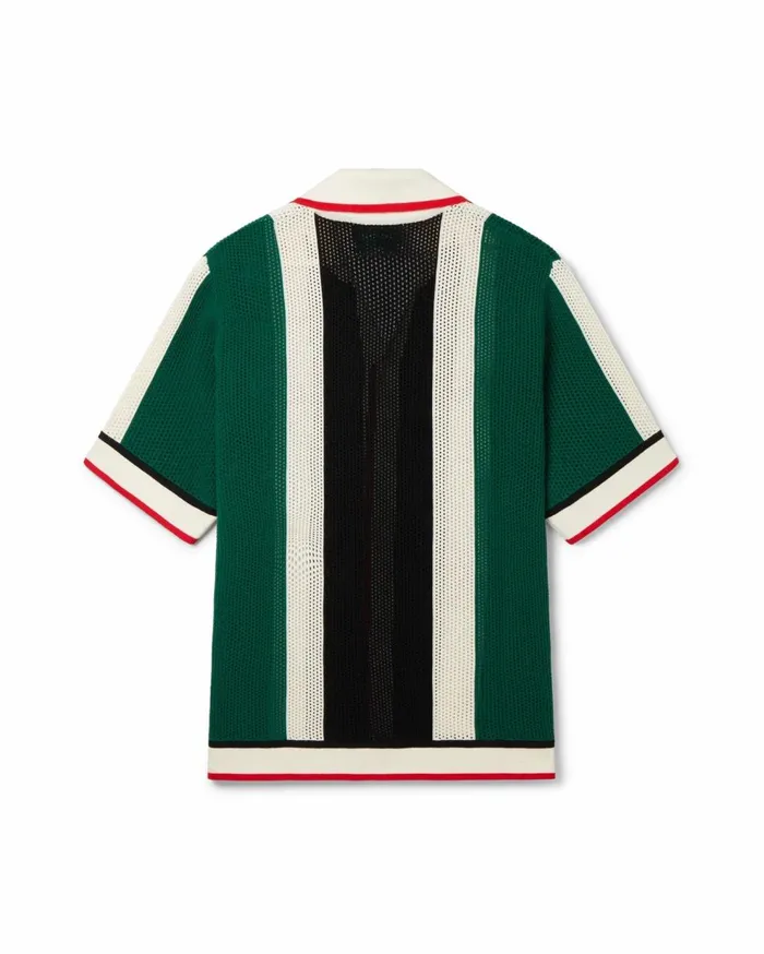 Knitwear Men Casablanca Paris Striped Mesh Shirt Knitwear Men Casablanca Paris Striped Mesh Shirt