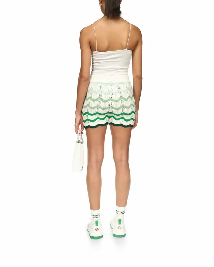 Knitwear Women Casablanca Paris Wavy Gradient Crochet Shorts Knitwear Women Casablanca Paris Wavy Gradient Crochet Shorts