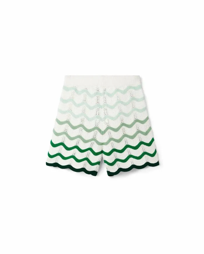 Knitwear Women Casablanca Paris Wavy Gradient Crochet Shorts Knitwear Women Casablanca Paris Wavy Gradient Crochet Shorts