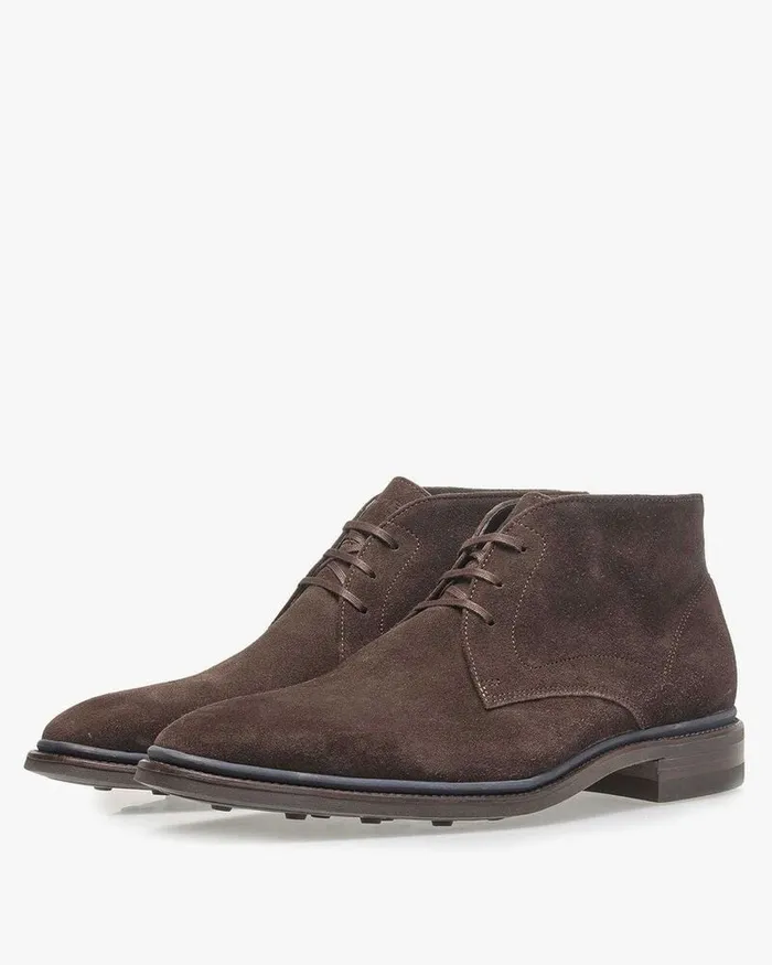 Lace Shoes Men Floris Van Bommel Bumpi 0106 Suede