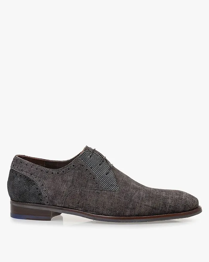 Lace Shoes Men Floris Van Bommel De Stapper 3908 Suede