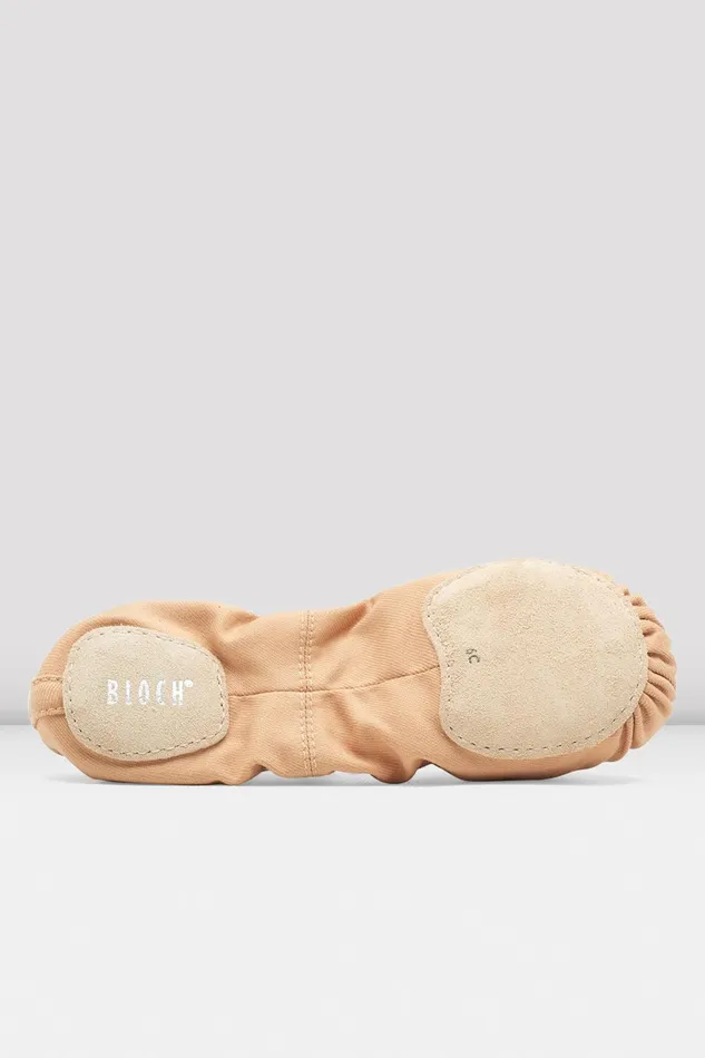 Ladies Performa Stretch Canvas Ballet Shoes Sand Canvas Adult Ballet Bloch