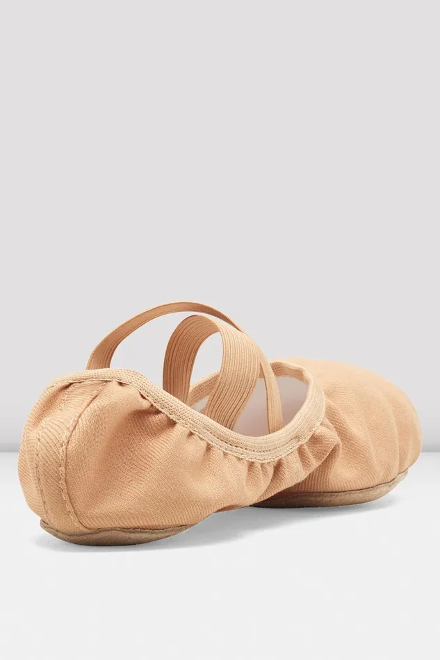 Ladies Performa Stretch Canvas Ballet Shoes Sand Canvas Adult Ballet Bloch