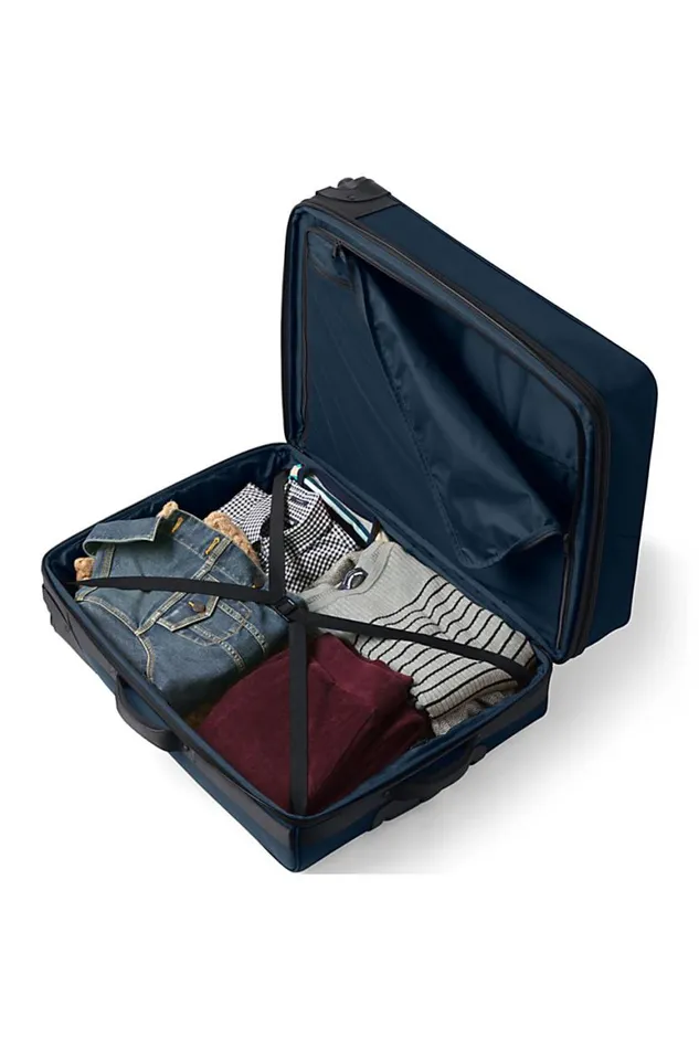 Lands039 End Accessories Men Travel Checked Rolling Luggage Bag Radiant Navy Lands039 End Accessories Men Travel Checked Rolling Luggage Bag Radiant Navy