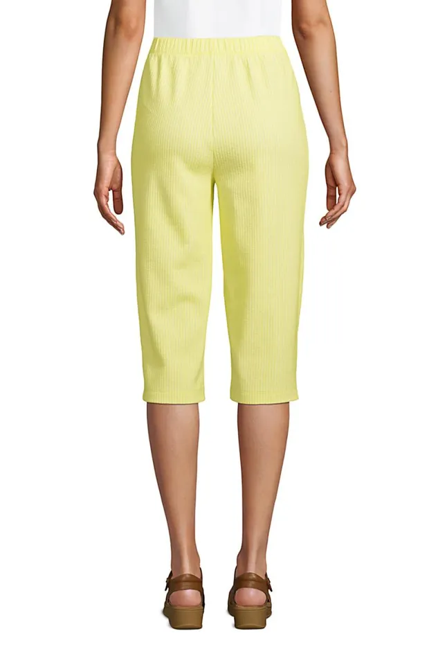 Lands039 End Capris and Crop Pants Women Sport Knit High Rise Capri Pants 8211 Print Deep Sea Navy Chevron Floral Lands039 End Capris and Crop Pants Women Sport Knit High Rise Capri Pants 8211 Print Deep Sea Navy Chevron Floral