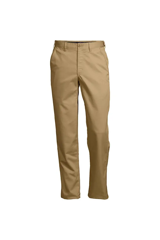 Lands039 End Chinos and Casual Pants Men Big Better Work Pants Light Beige