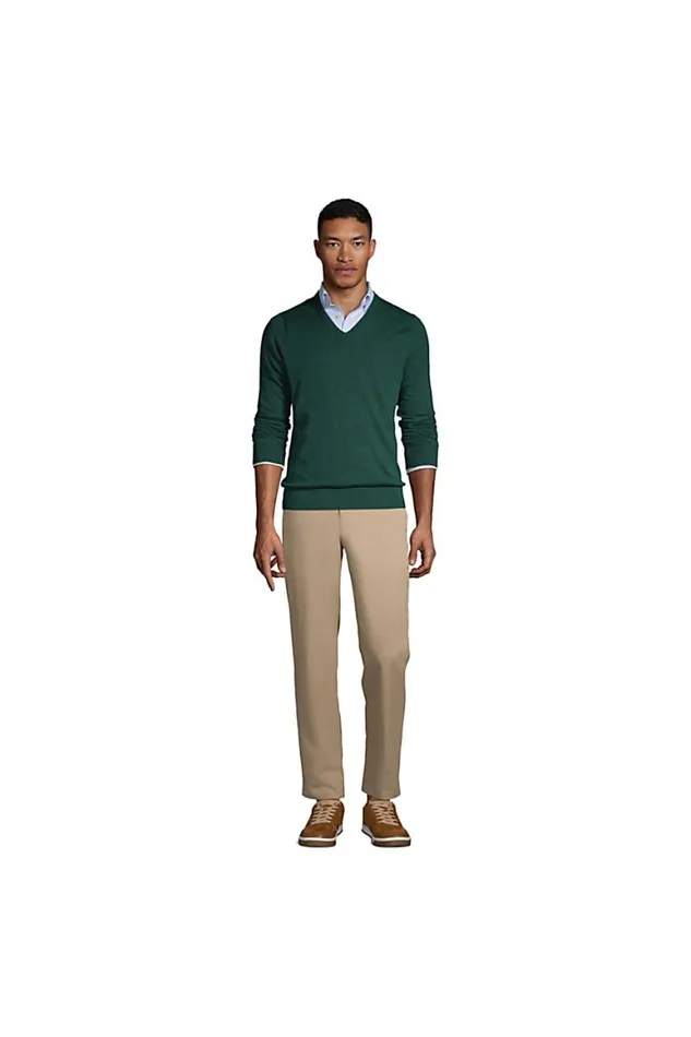 Lands039 End Chinos and Casual Pants Men Tailored Fit Blend Plain Front Pants Classic Navy Lands039 End Chinos and Casual Pants Men Tailored Fit Blend Plain Front Pants Classic Navy