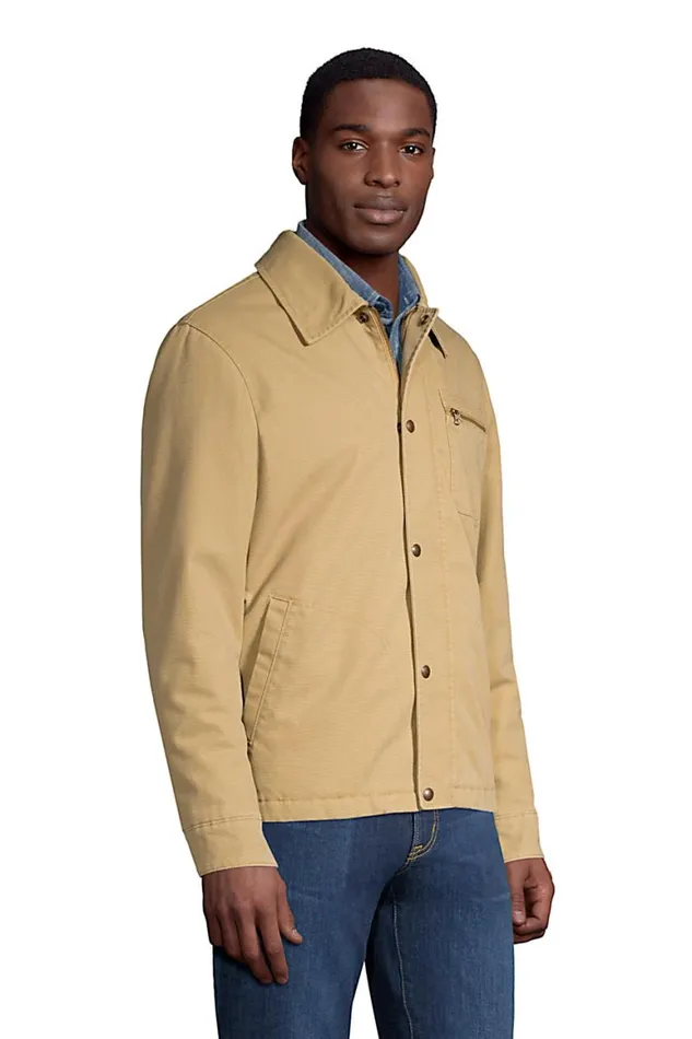 Lands039 End Coats and Jackets Men Chore Coat Field Drab
