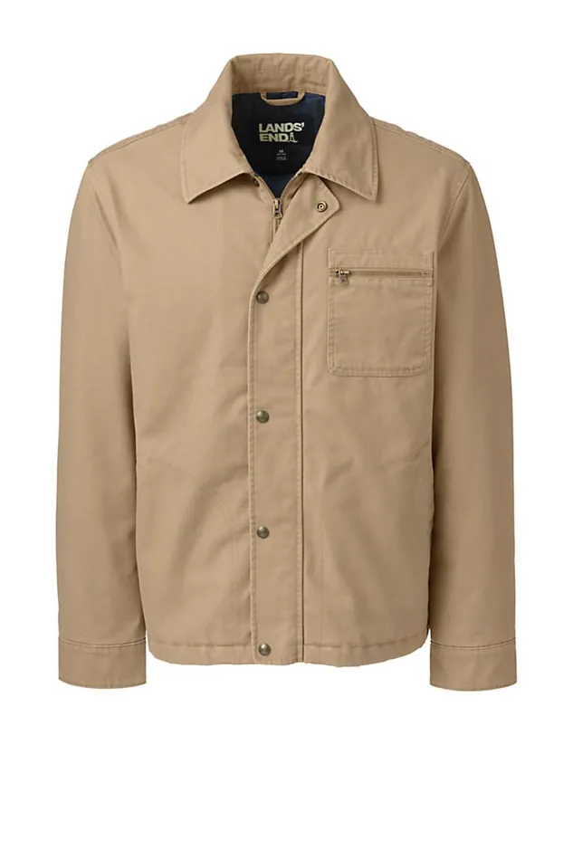 Lands039 End Coats and Jackets Men Chore Coat Field Drab